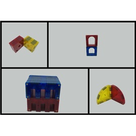 Magnetická stavebnice 130ks - box